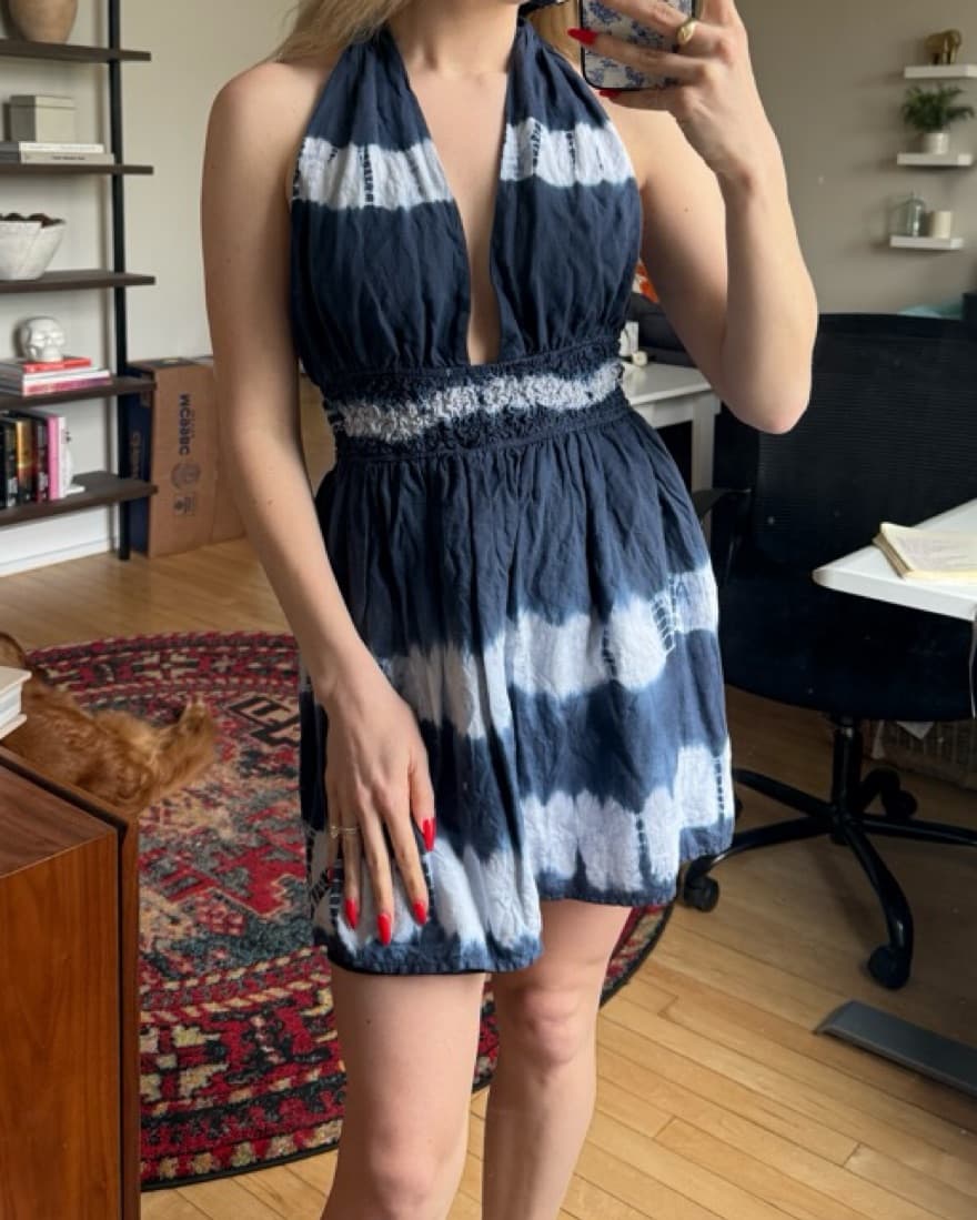 House of Harlow Blue Halter Dress - Image 2