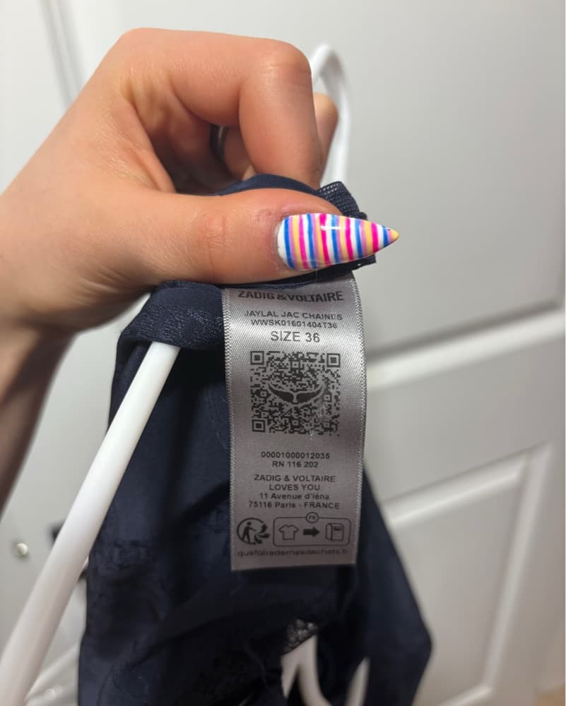 Zadig & Voltaire Blue Jayla Skirt - Image 3