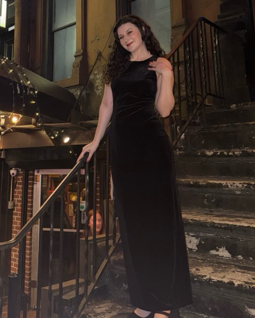 Elegant Black Velvet Maxi Dress - Image 2