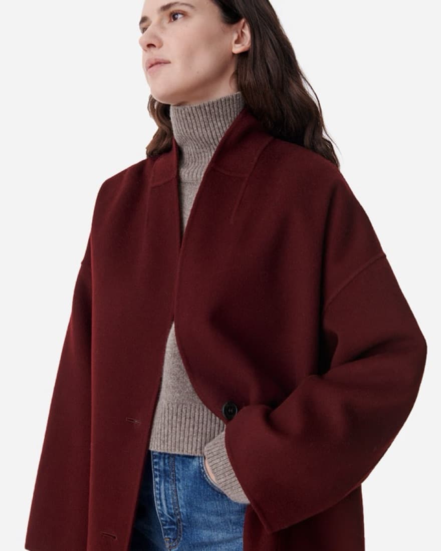 Vanesso Bruno Red / Burgundy Coat - Image 2