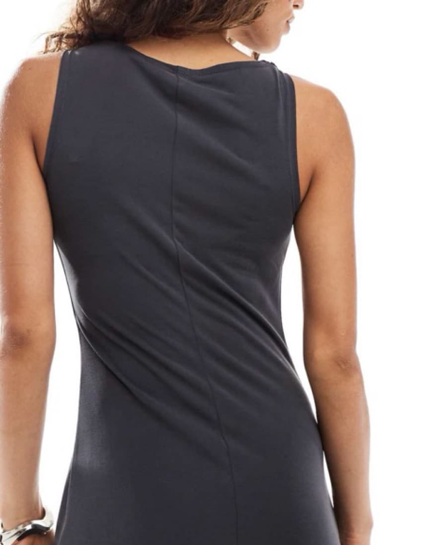 Mini Gray Dress - Image 3