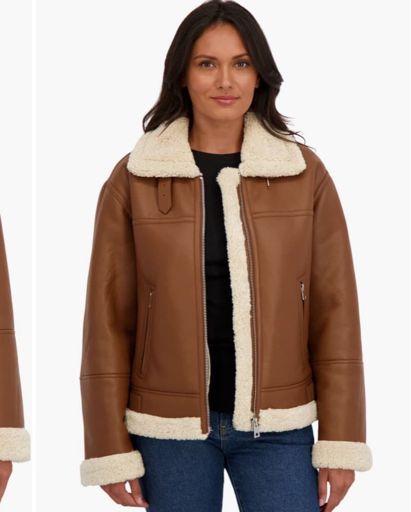 Cute And Comfy Faux Leather Jacket  - Image 1