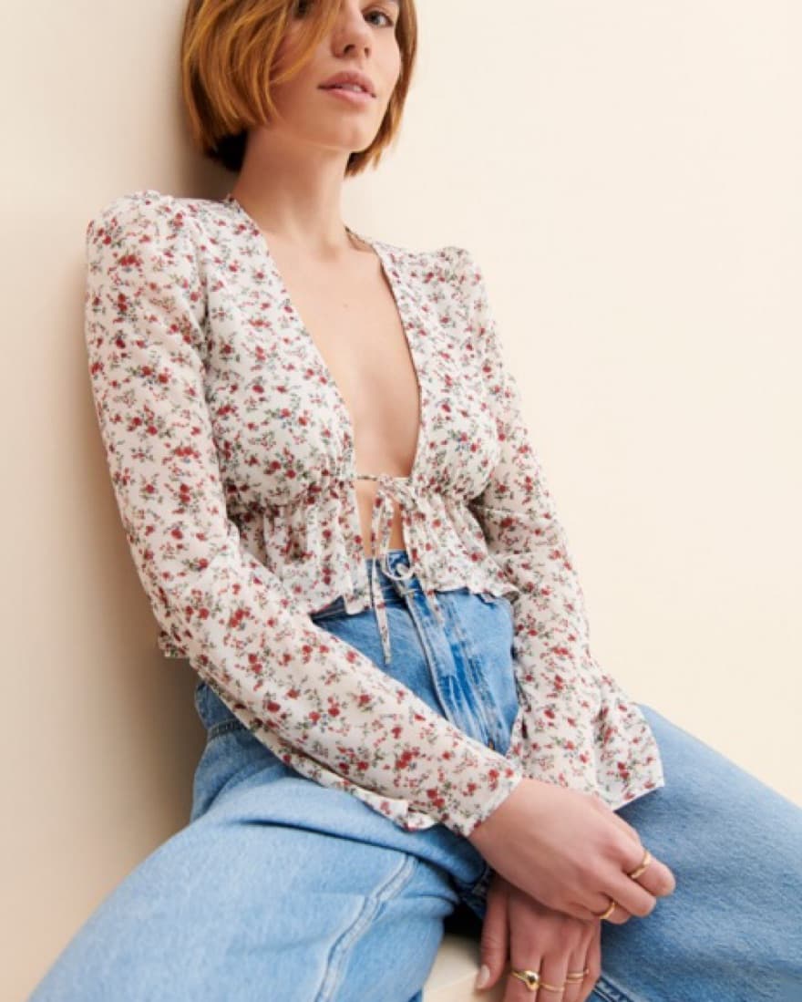 Forum Floral Printed Top - Image 2