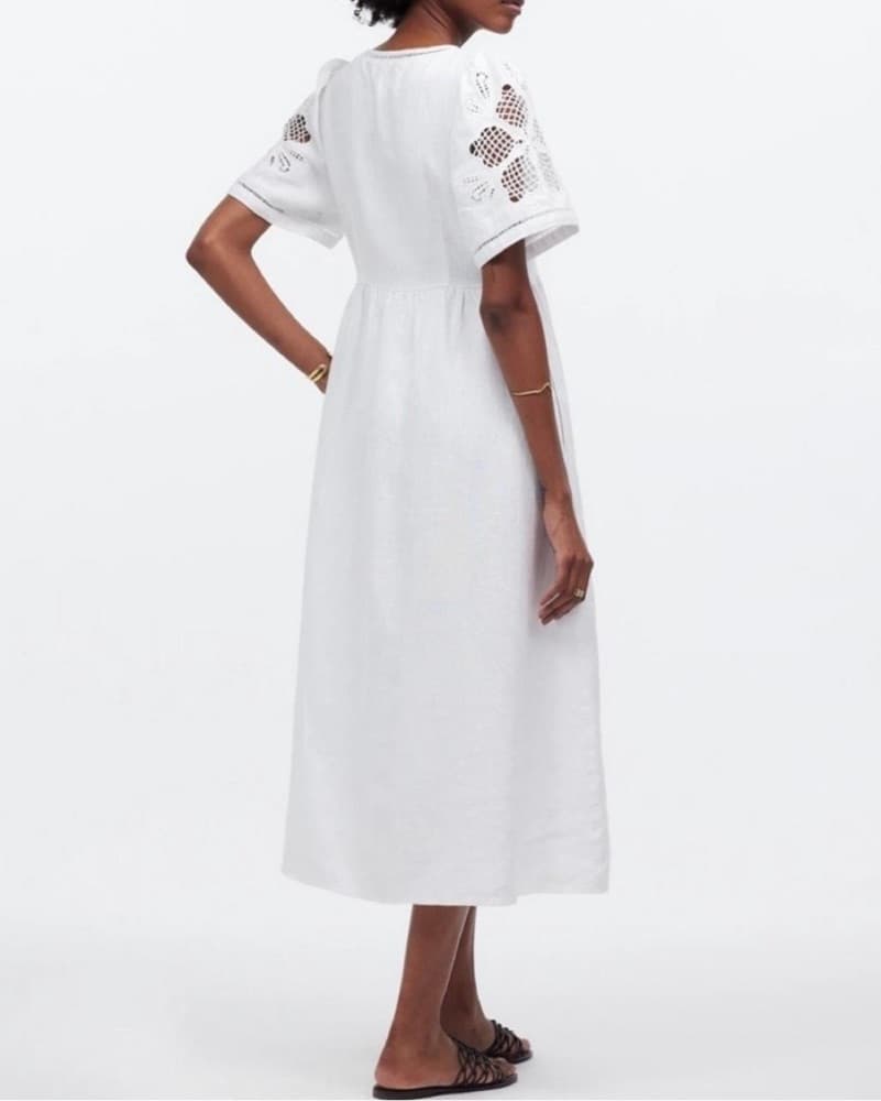 Madewell Cassie Button-Front Midi Dress - Image 5