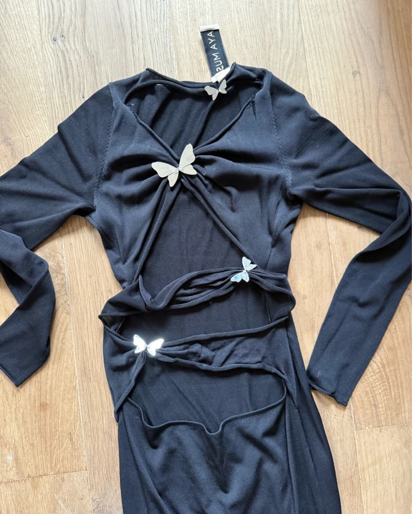 Aya Muse Atalo Butterfly Dress - Image 2