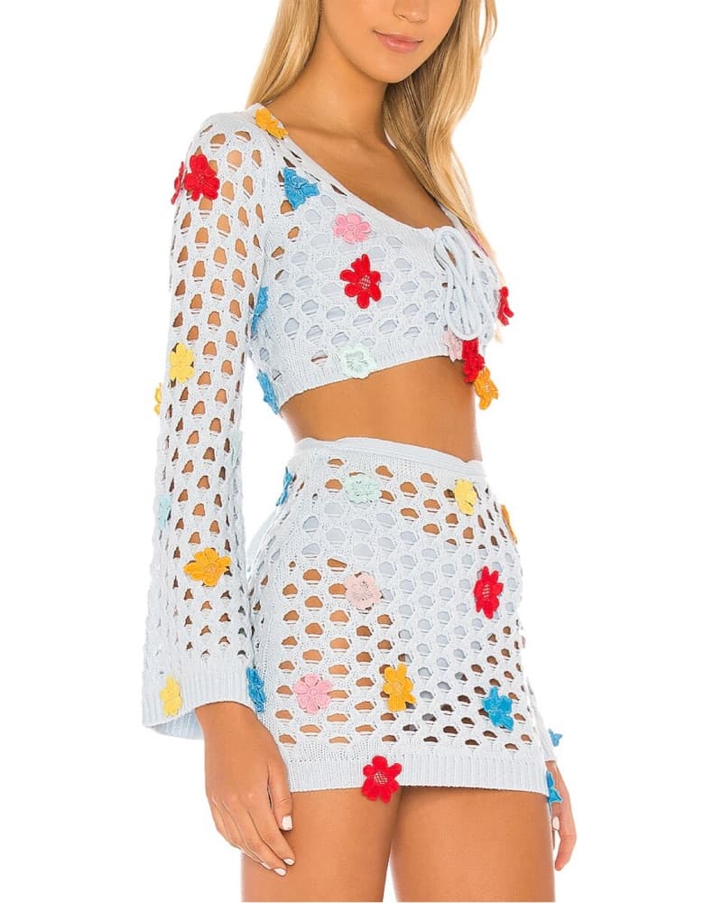 Blue Floral Revolve Set - Image 3