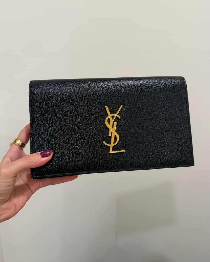 $1,300 Saint Laurent Casandre Clutch Bag - Image 4
