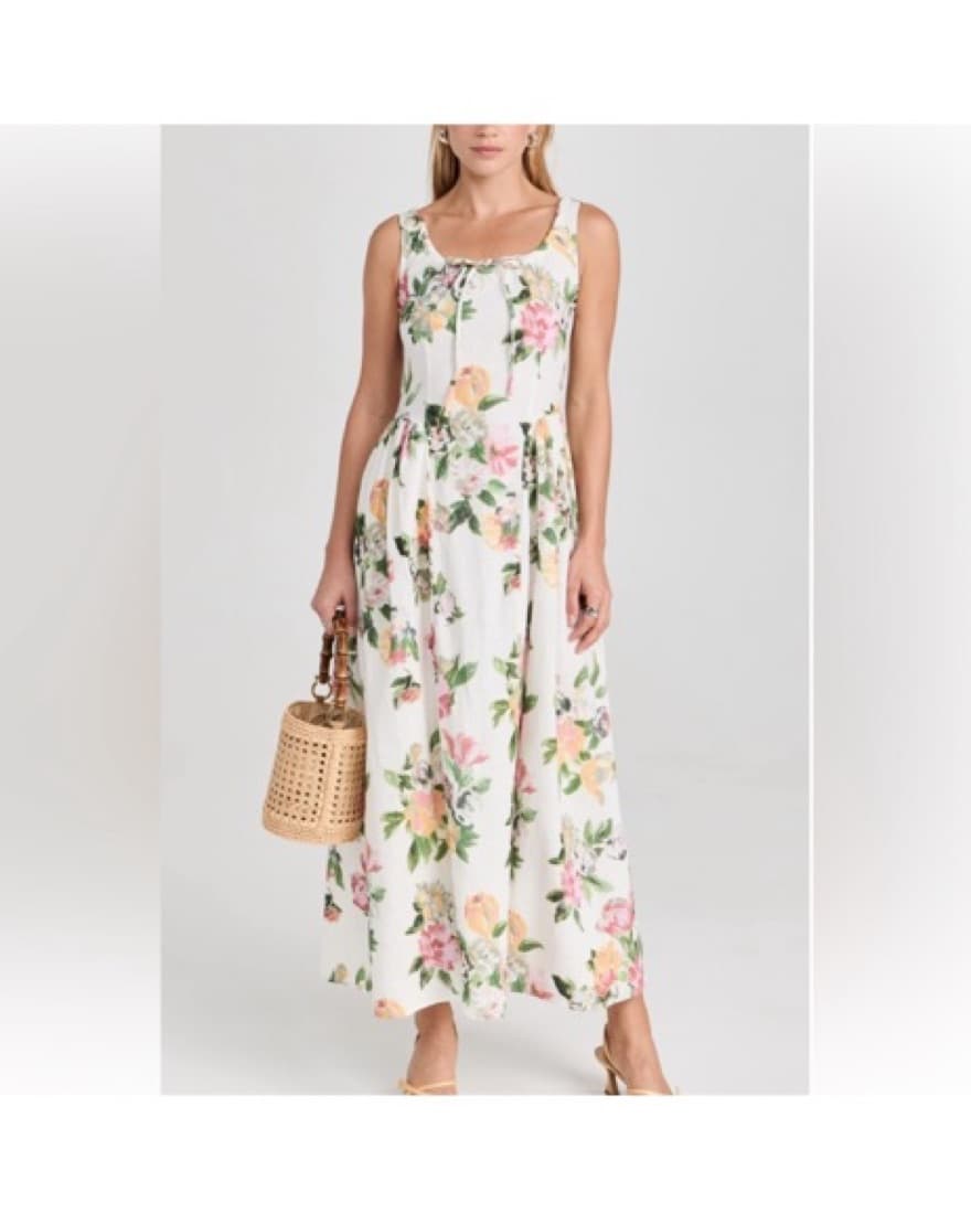 Shisha Linen Floral Maxi Dress  - Image 2