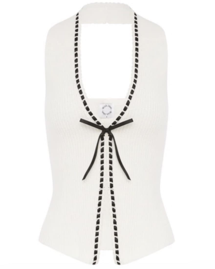 With Jean Knit Halter Top - Image 5