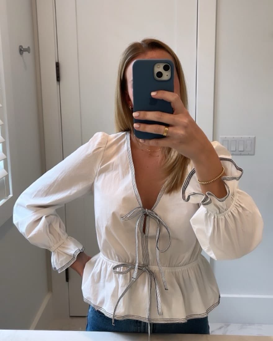 White Tie Blouse  - Image 2