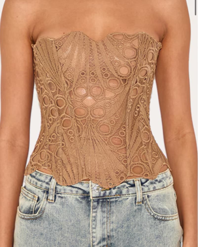 Sheer Snatching Corset Top - Image 2