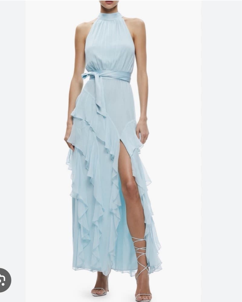 Elegant Ruffled Maxi Dress - Image 2