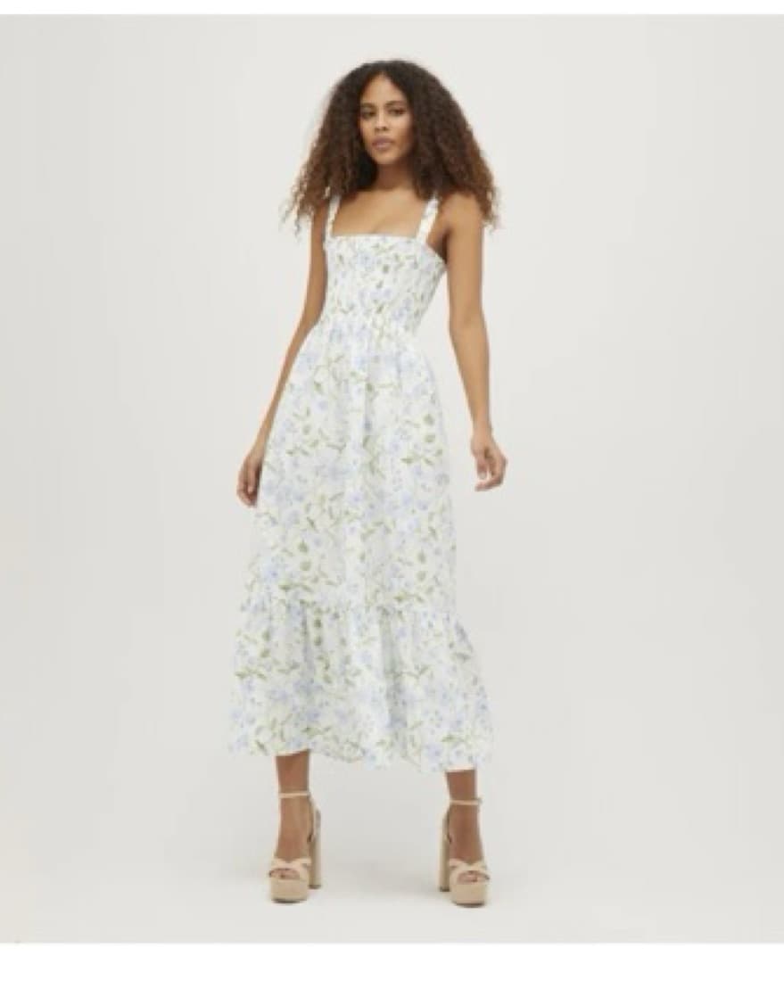 Hill House Home Anjuli Blue Peony Dress - Image 2
