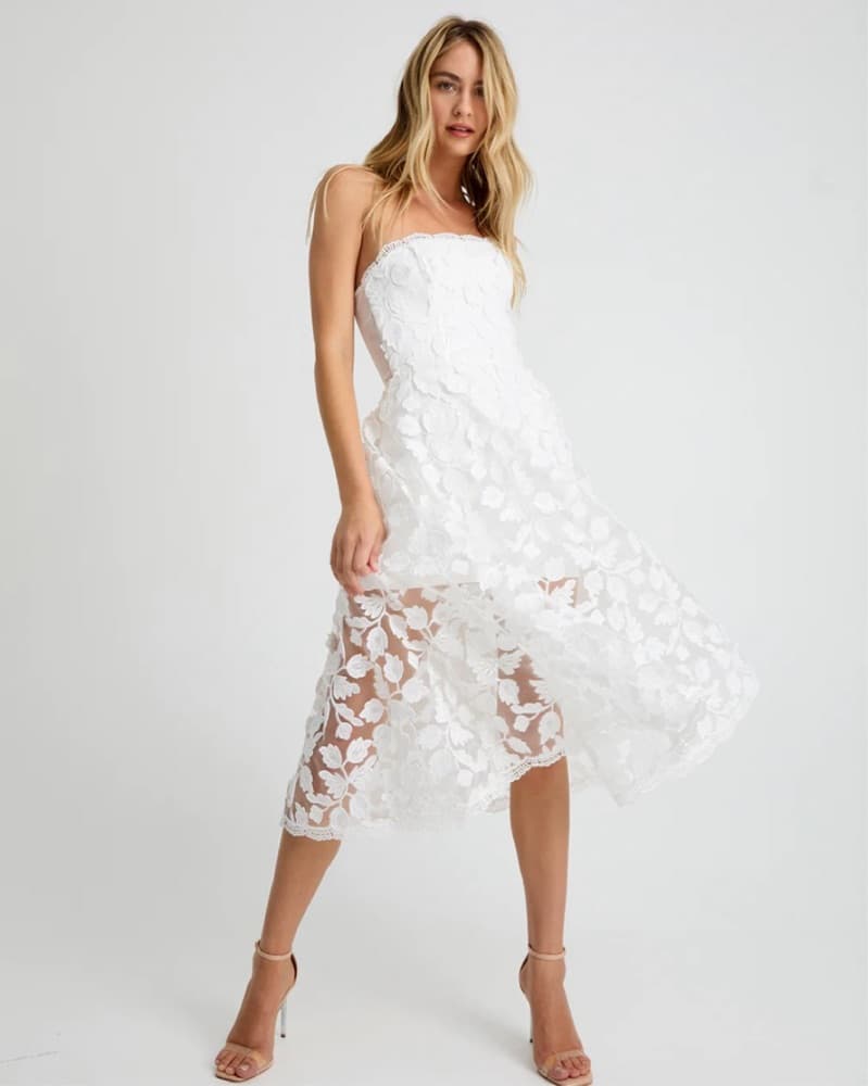Elegant Floral Lace Dress - Image 6