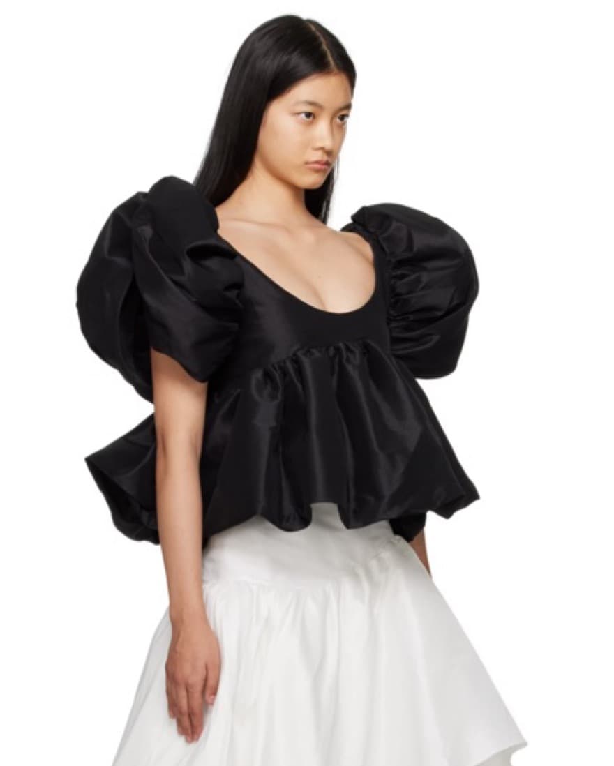 Kika Vargas Black Chiara Blouse - Image 3