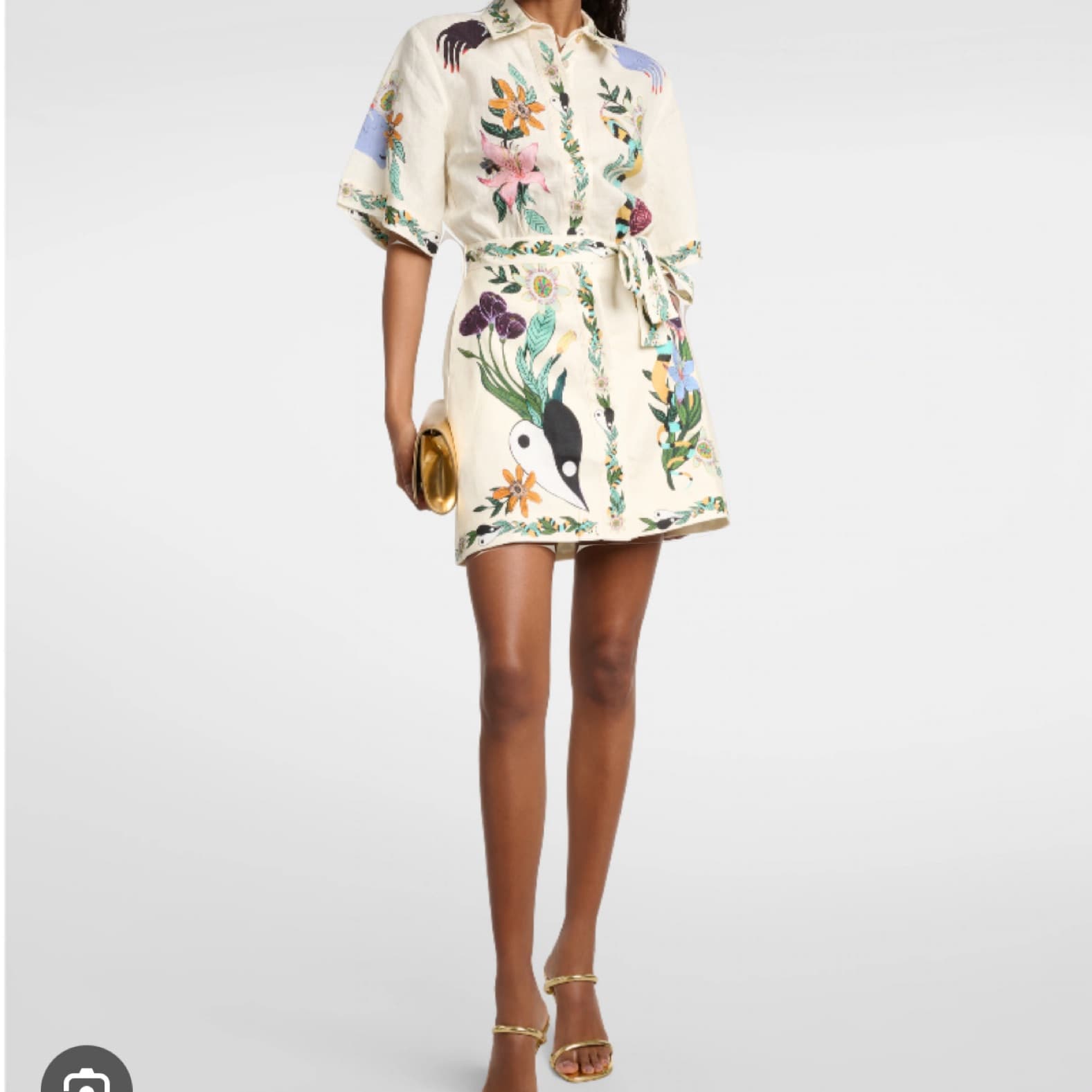 Alemais linen Belt Dress - Image 4