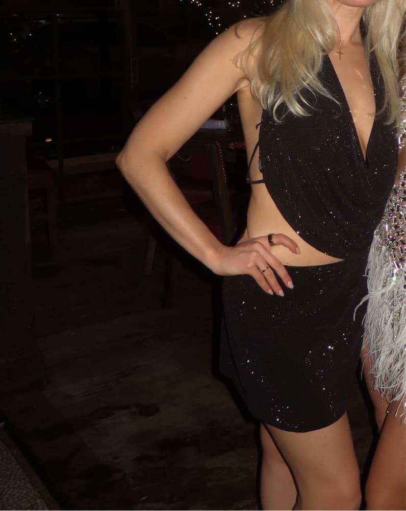 Black Sparkly Skirt Set - Image 2