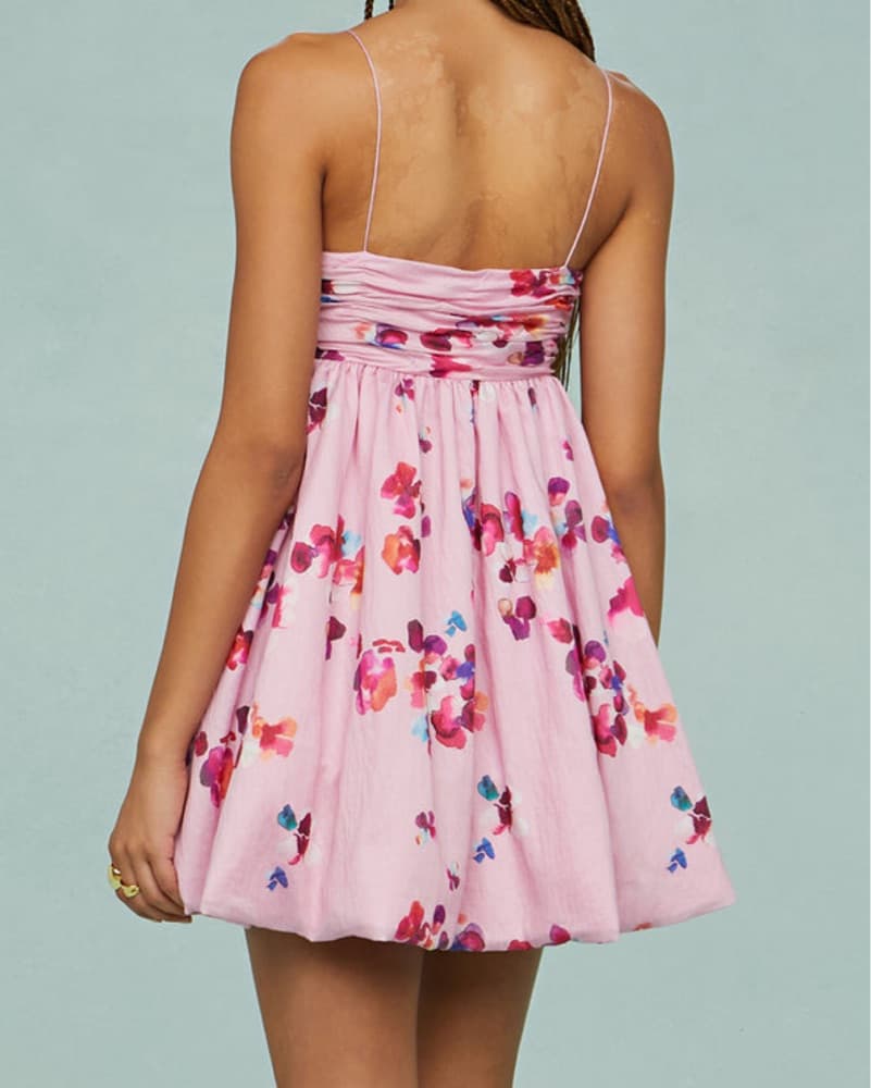 Kimberly Floral Sweetheart Babydoll Mini - Image 2