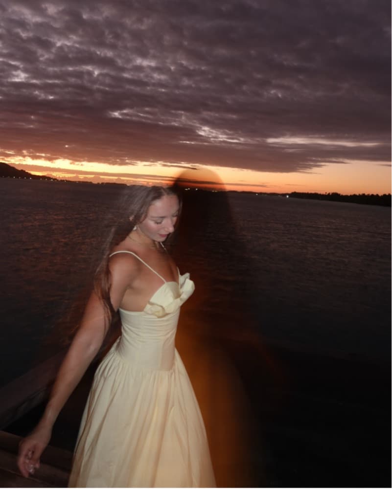Janis Cotton Frill Maxi Dress - Lemon - Image 4