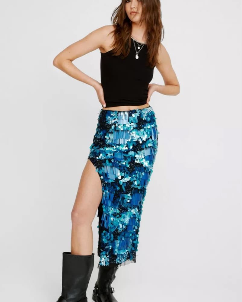 Blue Sequined Set - Image 3