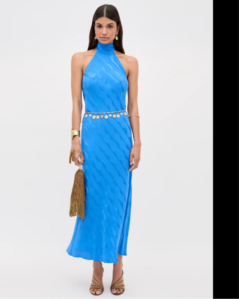 Rixo Maura Halterneck Dress - Image 1