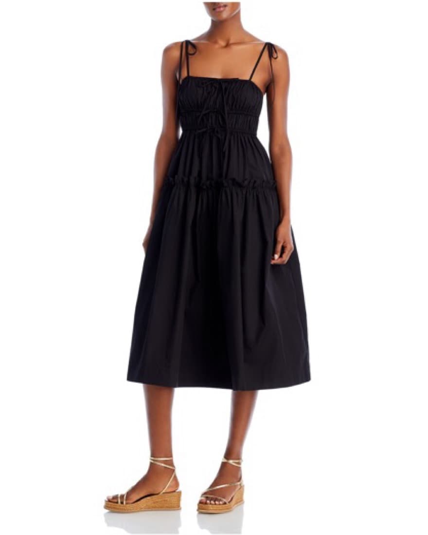 En Saison Sleeveless Poplin Midi Dress - Image 1