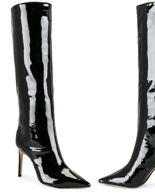 Patent Leather Heeled Boots - Image 3