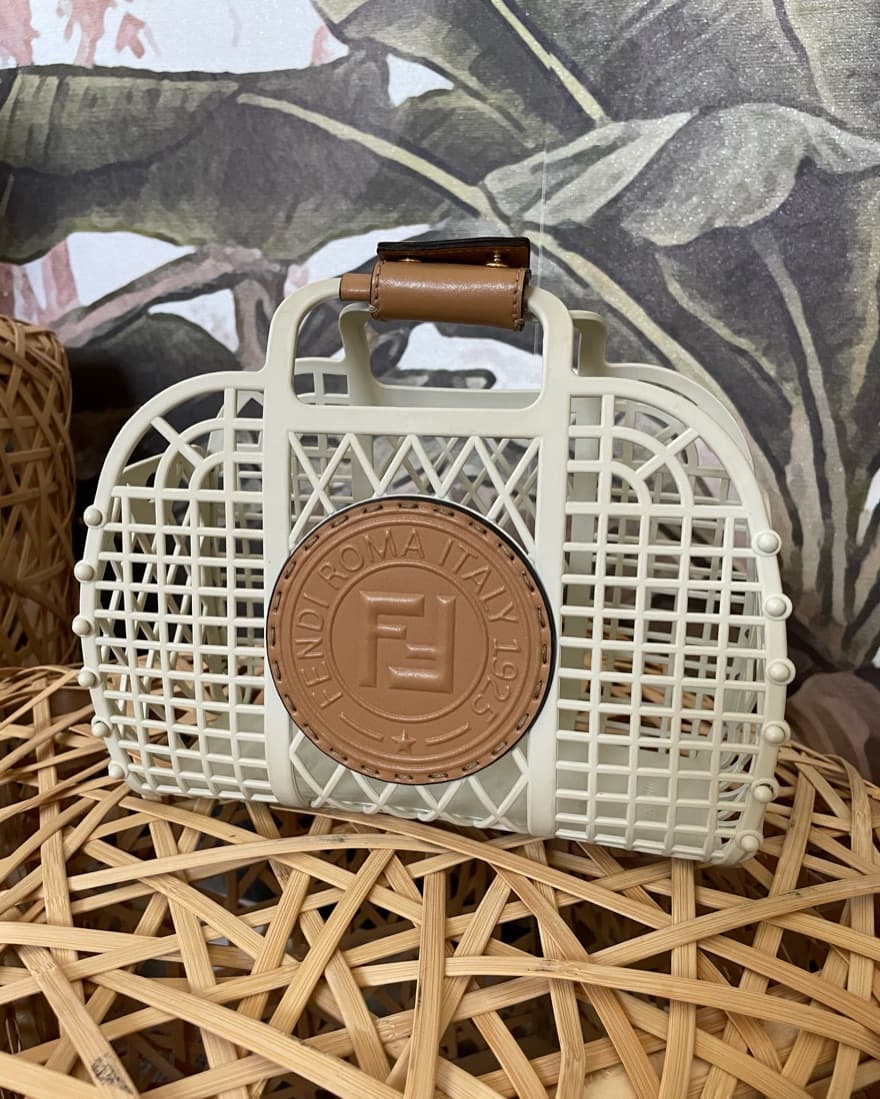 Fendi Small Logo Stamp Basket Bag  - Image 1