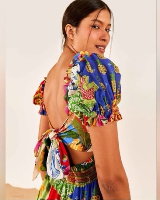 FARM RIO Patchwork Maxi Dress - Image 3