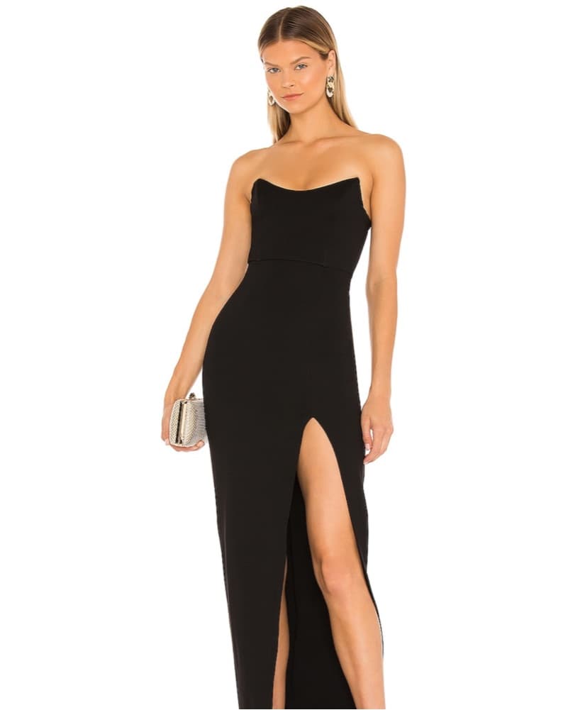 Superdown Black Maxi Dress - Image 1