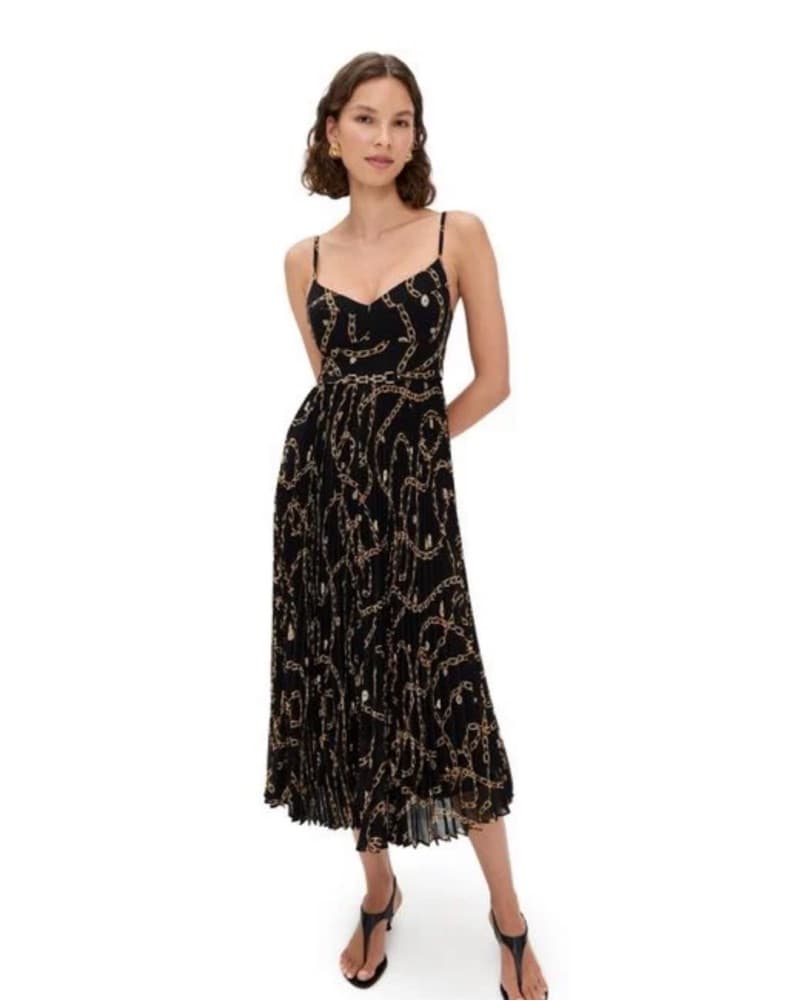 Zimmermann Chain Print Midi Dress - Image 1
