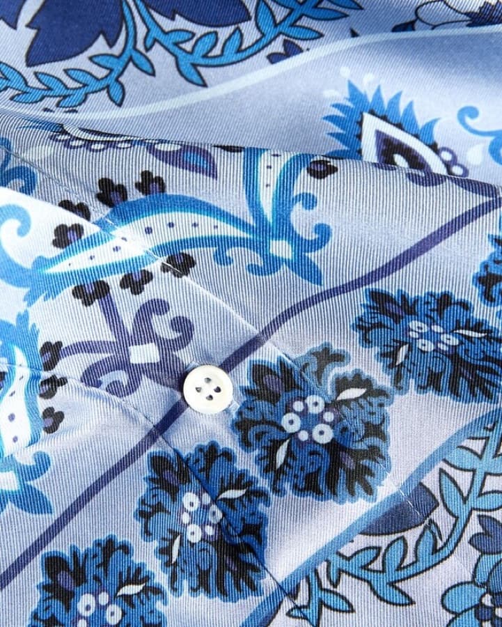 Sandro Silk Blue Paisley Set  - Image 3