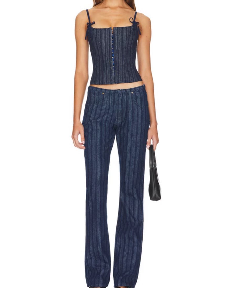 Lioness Denim Corset & Pants Set - Image 1
