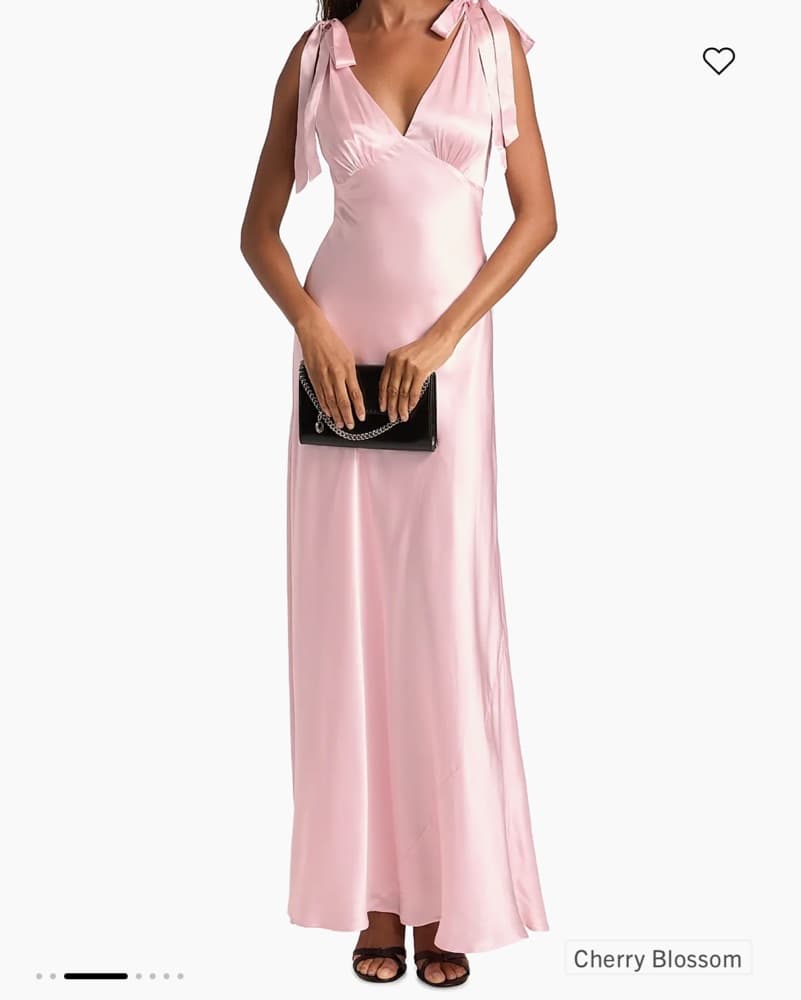 Reformation pink satin dress  - Image 6