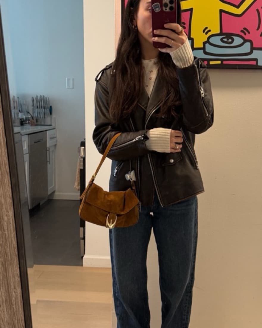 Oversized Moto Jacket - Image 5