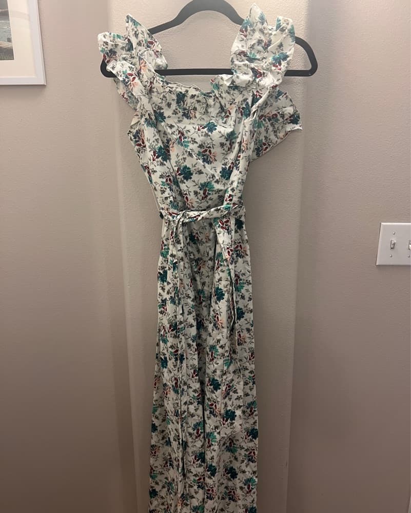 Floral Ruffle Jumpsuit - Image 2