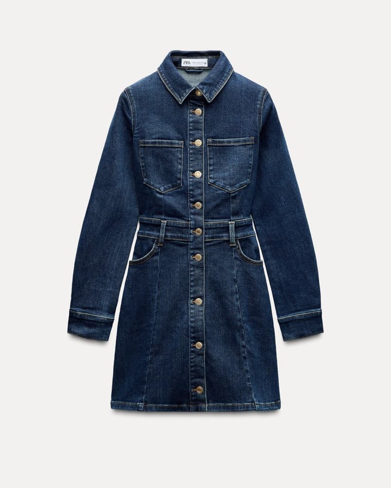 Zara Denim Dress - Image 1