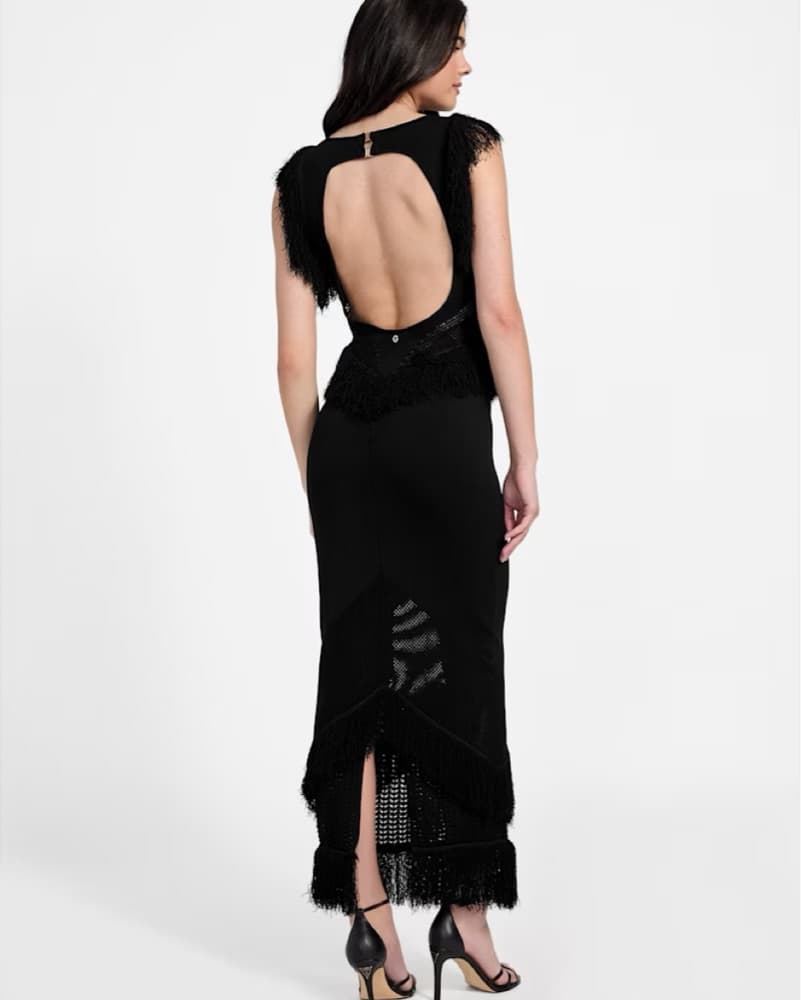 Guess Eco Luisa Fringe Maxi Dress - Image 3