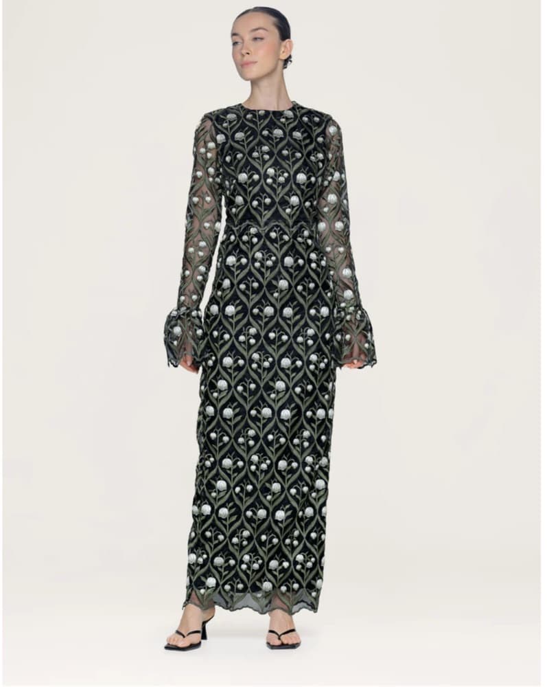 Auga by Agua Bendita Embroidered Maxi S - Image 1