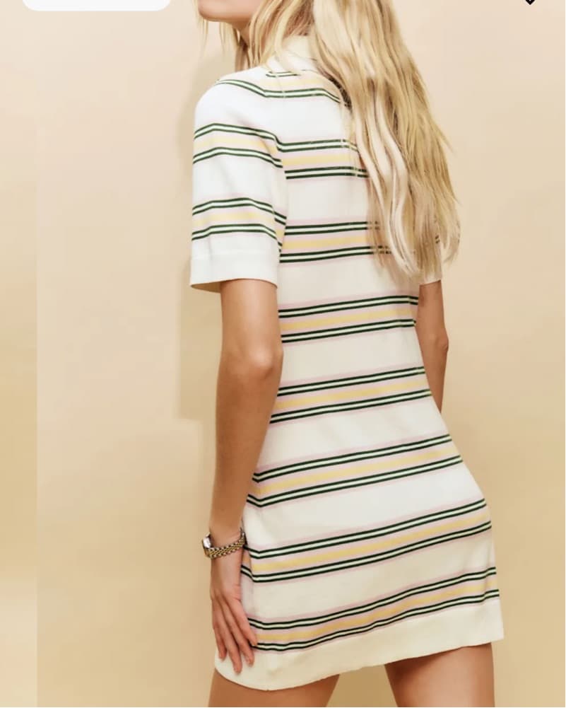 Reformation Cotton Polo Sweater Dress - Image 3