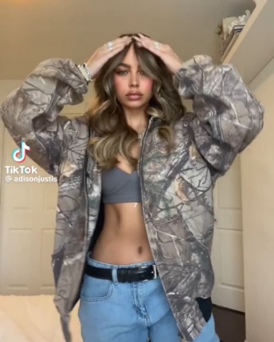 Vintage Camo Carhartt Bomber Jacket  - Image 3