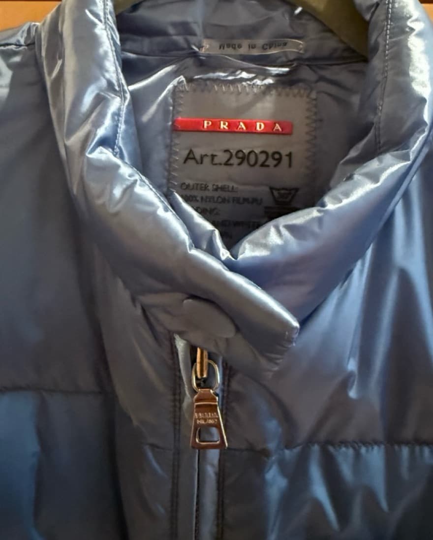 Blue Prada Puffer Vest - Image 5
