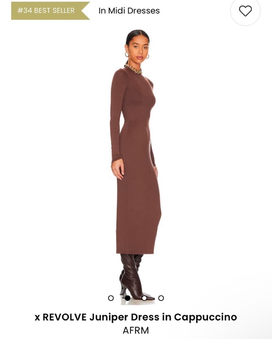 Revolve Brown Dress - Image 2