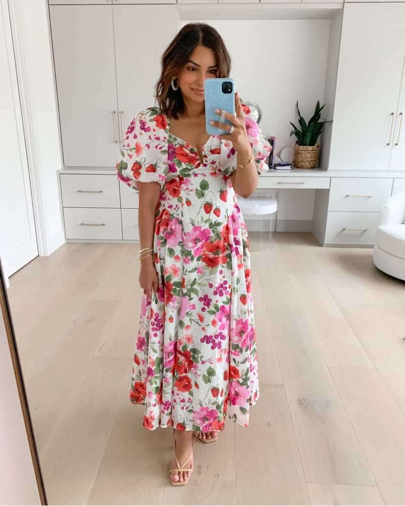 A&F Hardware Drama Puff Sleeve Maxi - Image 3