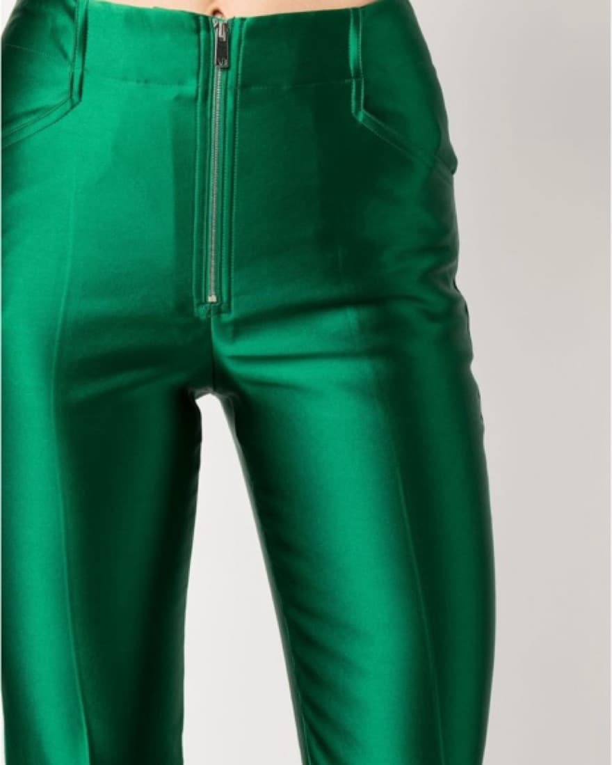 Victoria Beckham coated-finish Pants - Image 4
