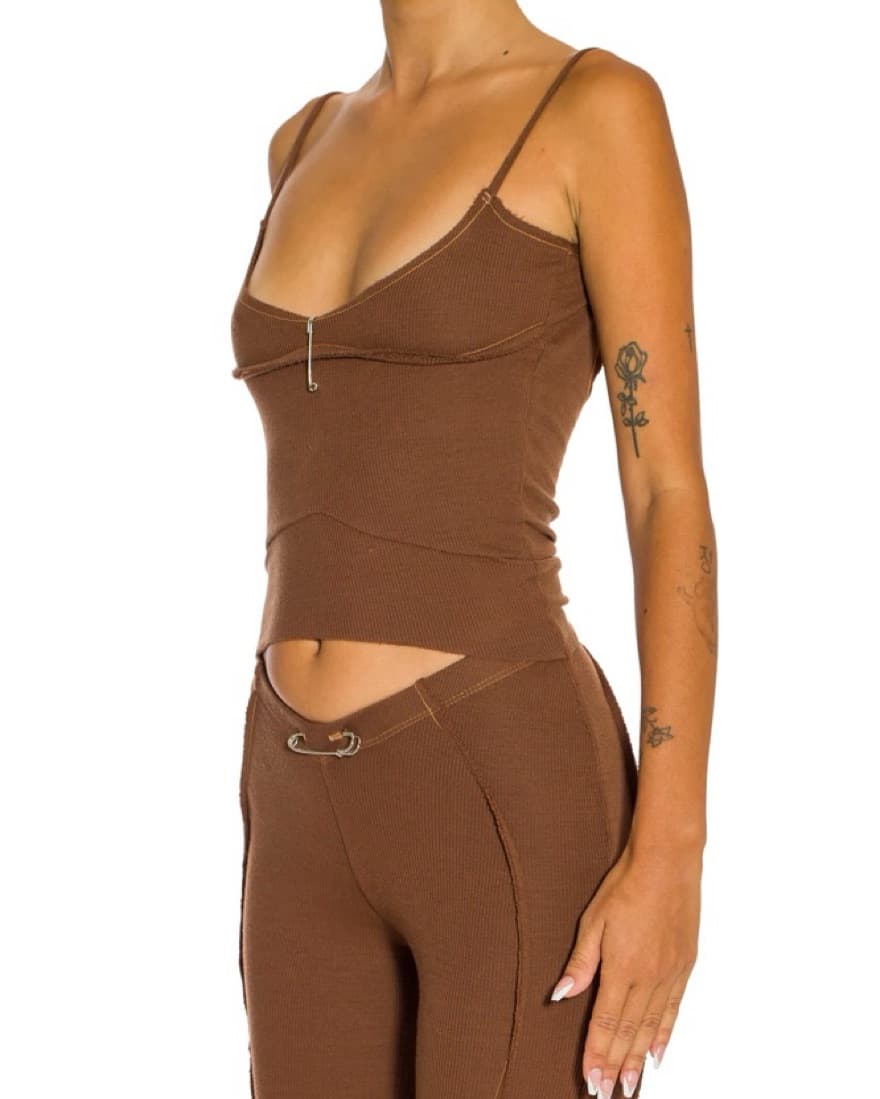 Sami Miro Vintage Brown Tank - Image 2