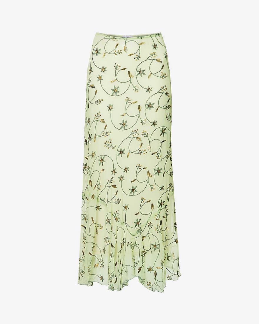 Musier Paris Hand Embroidered Skirt - Image 2