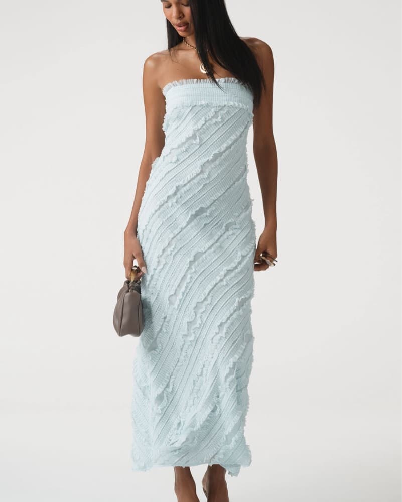 Endless Rose STRAPLESS RUFFLED MAXI DRES - Image 2