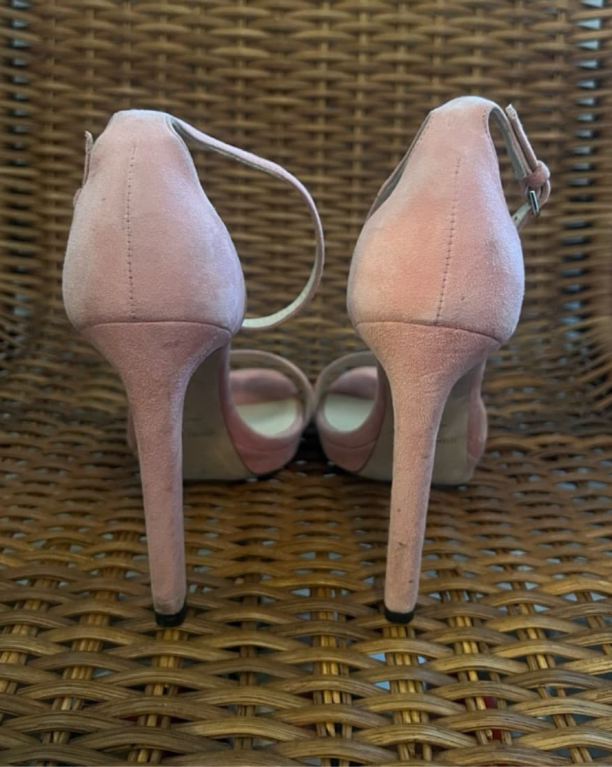 Jimmy Choo Pink Suede 120mm Heels  - Image 4