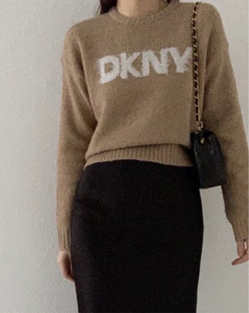 Comfy DKNY Tinsel Knit Sweater - Image 1